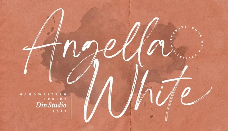 Angella White Font