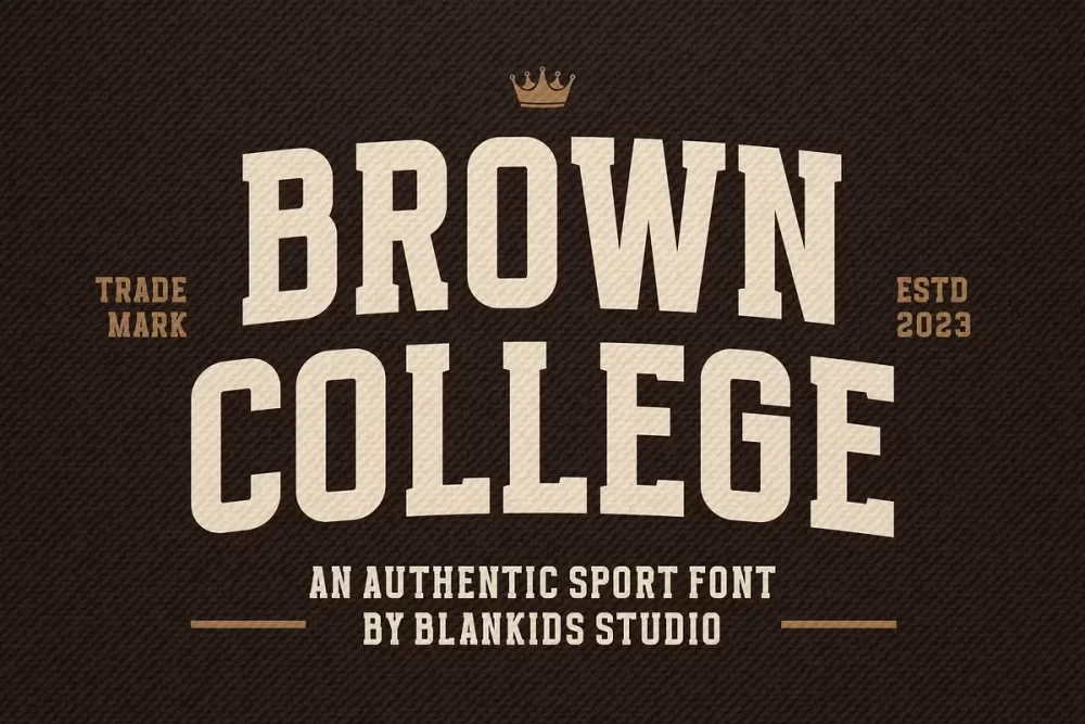 Brown College Font