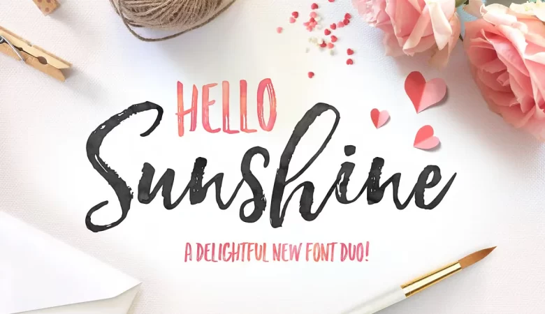 Hello Sunshine Font Duo