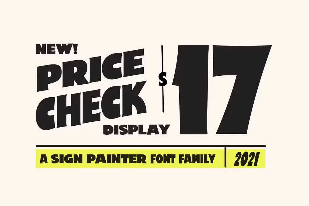 Price Check Font