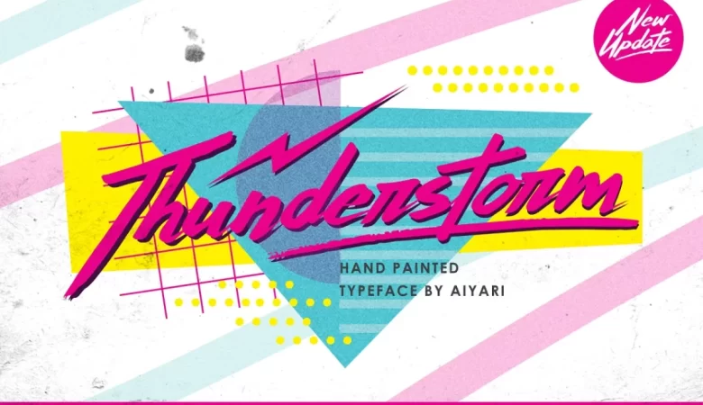 Thunderstorm Font
