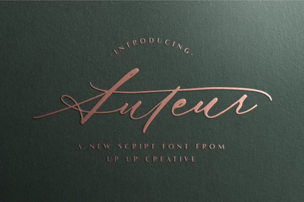 Auteur Script Font