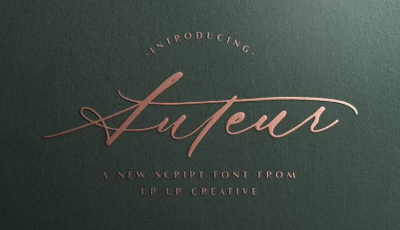 Auteur Script Font