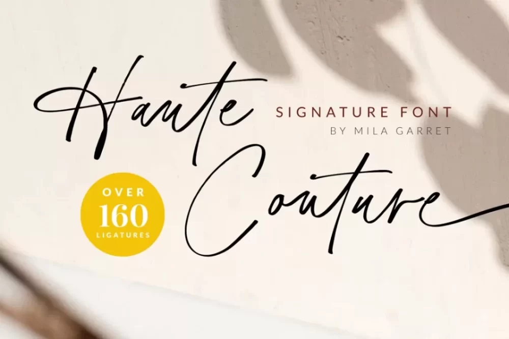 Haute Couture Font