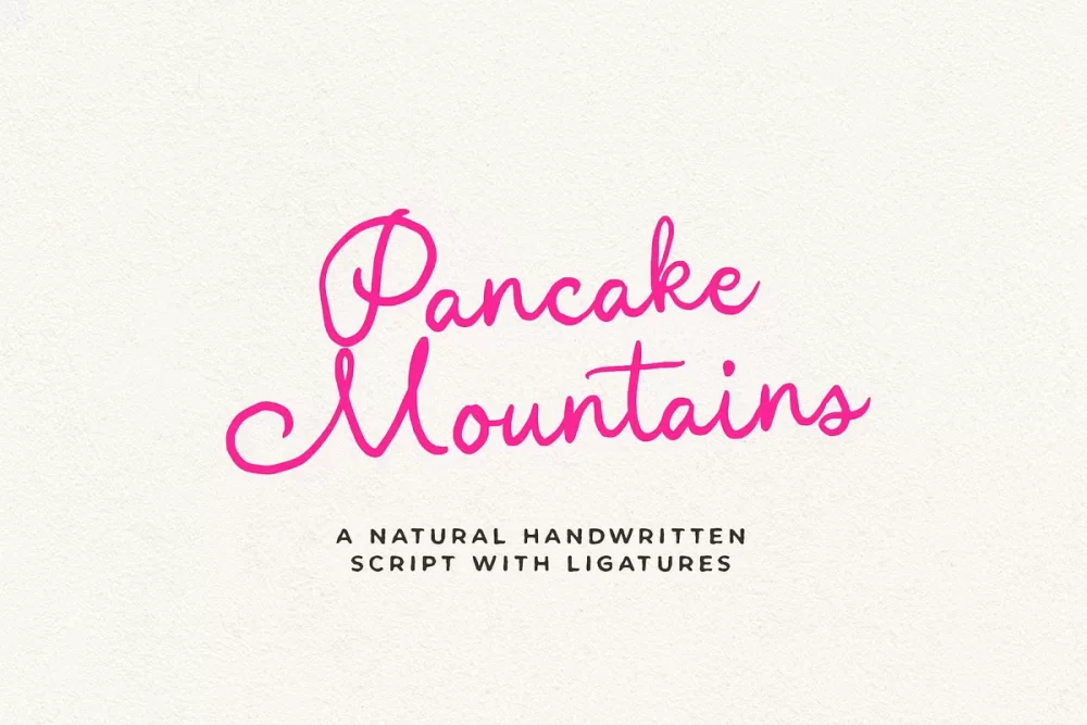 Pancake Mountains Font