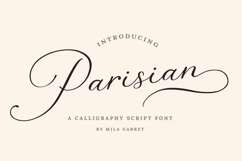 Parisian Script Font