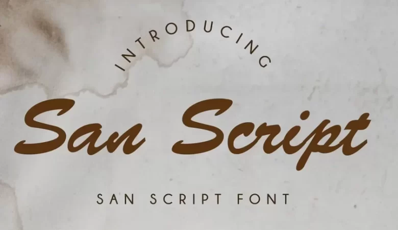 San Script Font