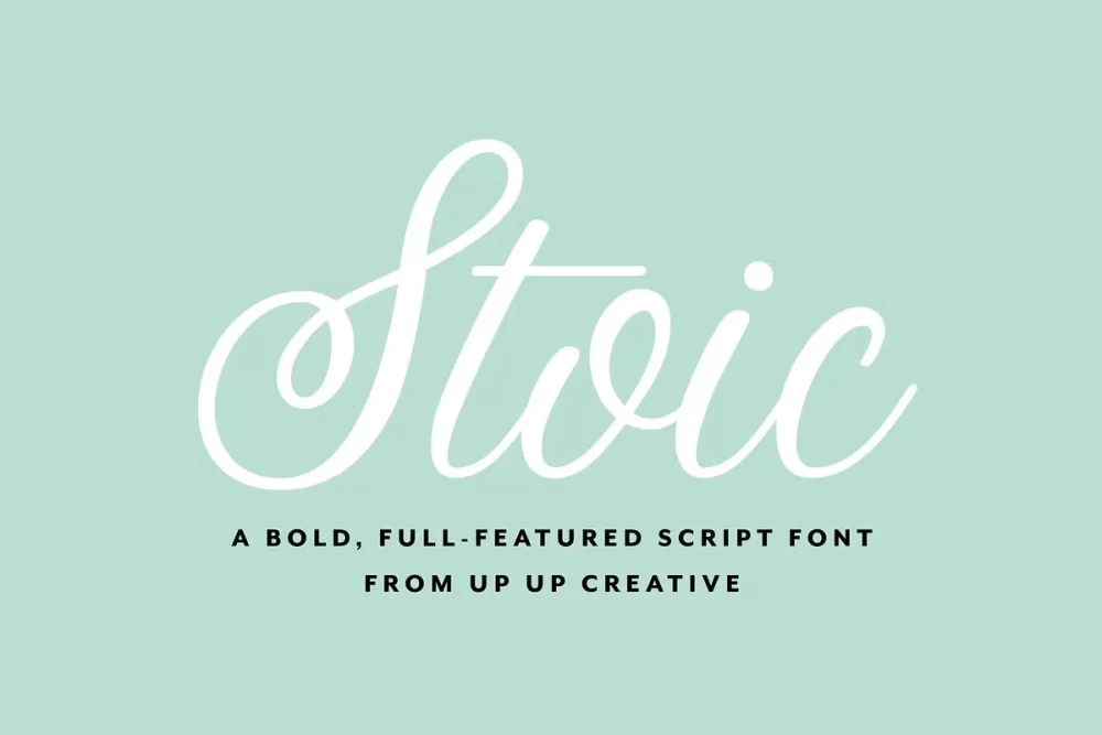Stoic Script Font