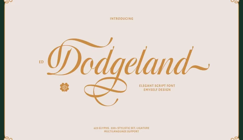 ED Dodgeland Font
