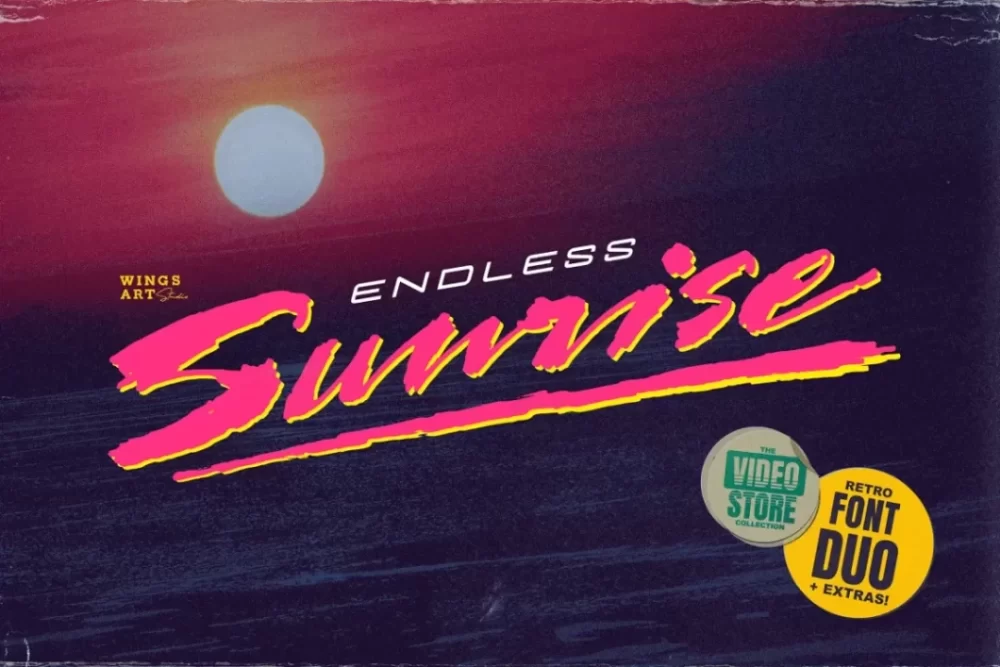 Endless Sunrise Font