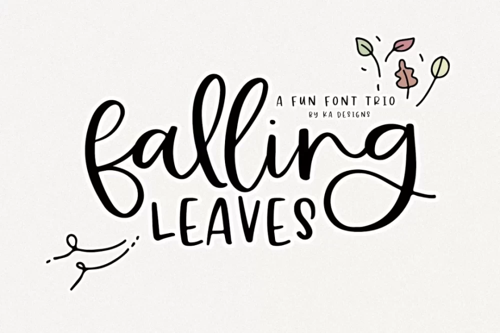 Falling Leaves Font