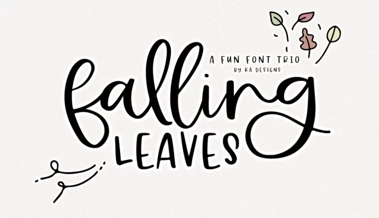 Falling Leaves Font