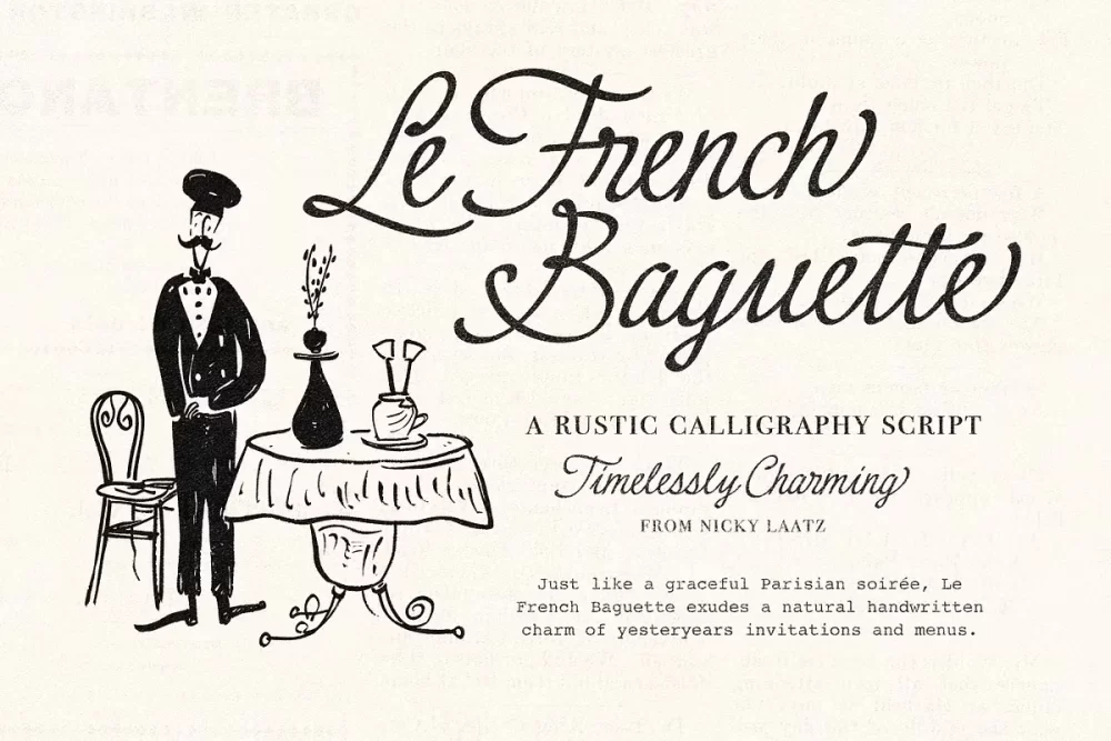 Le French Baguette Font