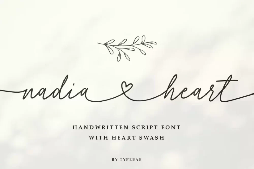 Nadia Heart Font