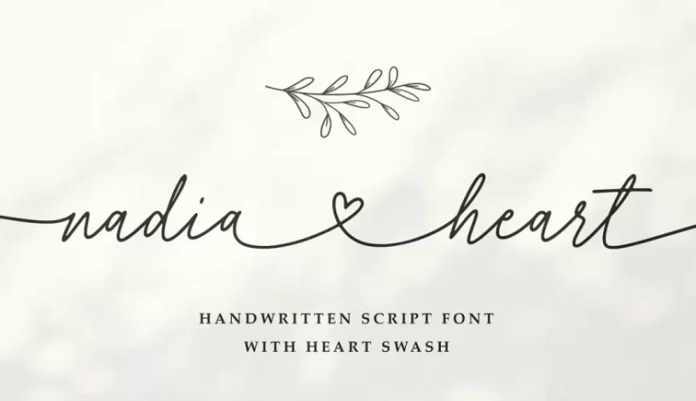 Nadia Heart Font