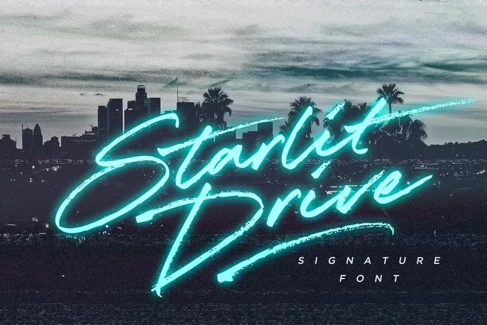 Starlit Drive Font