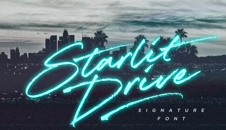 Starlit Drive Font