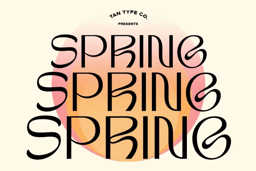 Tan - Spring Font