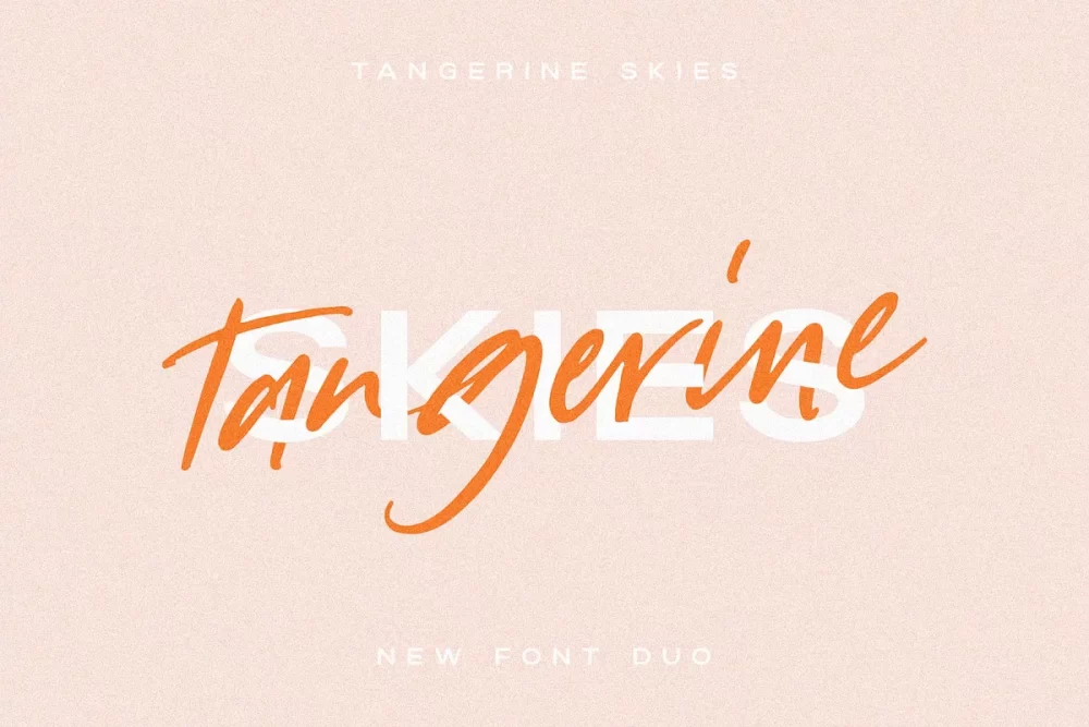 Tangerine Skies Font
