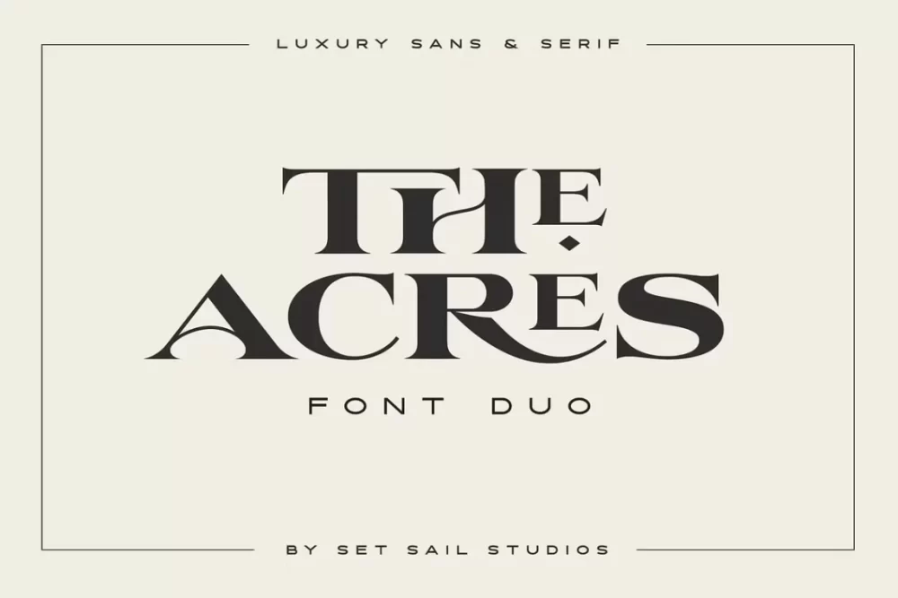 The Acres Font
