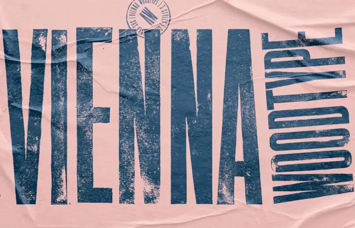 Vienna Woodtype Font