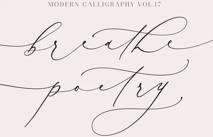 Breathe Poetry Font