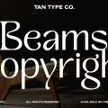TAN BEAMS Font