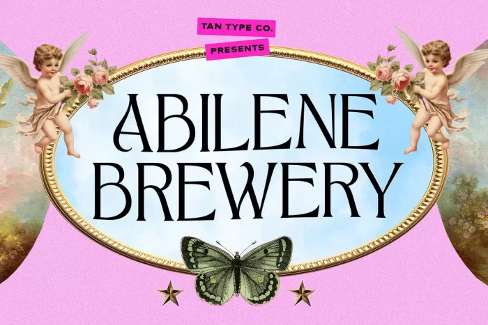 Tan Abilene Brewery Font