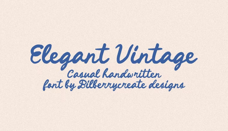 Elegant Vintage Font
